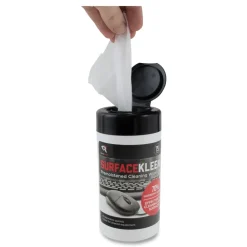 Online SurfaceKleen 6.38 in. x 5.4 in. Tub Premoistened Alcohol Cleaning Wipes - Unscented White (75/Pack) Cleaning & Janitorial Supplies