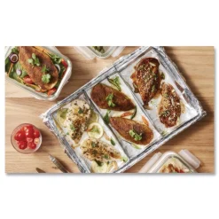 Outlet 614M 18 in. x 500 ft. Standard Gauge Metro Aluminum Foil Roll - Silver (1/Carton) Tabletop And Serveware