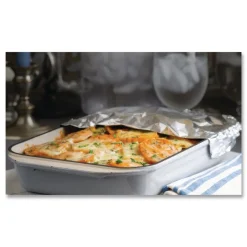 Outlet 614M 18 in. x 500 ft. Standard Gauge Metro Aluminum Foil Roll - Silver (1/Carton) Tabletop And Serveware