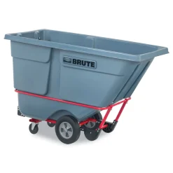 Outlet 1 cu yd BRUTE DURATILT Frame Tilt Truck Standard Duty 1200 lb Capacity Gray Cleaning & Janitorial Supplies