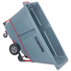 Outlet 1 cu yd BRUTE DURATILT Frame Tilt Truck Standard Duty 1200 lb Capacity Gray Cleaning & Janitorial Supplies