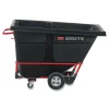 Clearance 1/2 cu-yd. 850 lb. Capacity Rotomolded Rectangular Plastic Tilt Truck (Black) Utility Carts