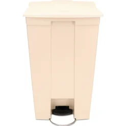 Clearance 18 Gallon Polyethylene Step-On Receptacle - Beige Trash & Waste Bins
