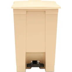 Best 12 Gallon Indoor Utility Step-On Plastic Waste Container - Beige Trash & Waste Bins
