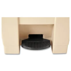Best 12 Gallon Indoor Utility Step-On Plastic Waste Container - Beige Trash & Waste Bins