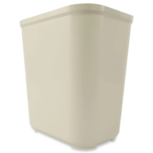 Best 7 gal. Fiberglass Wastebasket - Beige Trash & Waste Bins