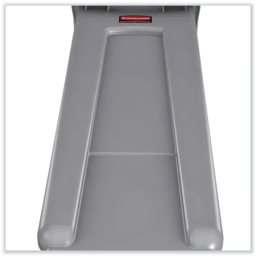 Clearance 23 Gallon Rectangular Plastic Slim Jim Receptacle W/venting Channels - Gray Trash & Waste Bins