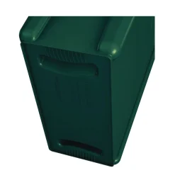 Discount 23 Gallon Slim Jim Recycling Container with Venting Channels - Green Trash & Waste Bins