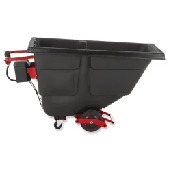 Best 101 gal 850 lb Capacity Plastic Motorized Roto Tilt Truck - Black Trash & Waste Bins