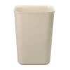 Outlet 10 Gallon Fiberglass Wastebasket - Beige Trash & Waste Bins