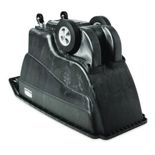 151 Gallon 1000 lbs. Capacity Plastic Structural Foam Tilt Truck - Black Trash & Waste Bins