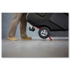 Sale 202 gal. 450 lbs. Capacity Plastic Rotomolded Tilt Truck - Black Trash & Waste Bins