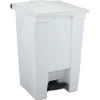 Clearance 12 Gallon Indoor Utility Step-On Plastic Waste Container - White Trash & Waste Bins