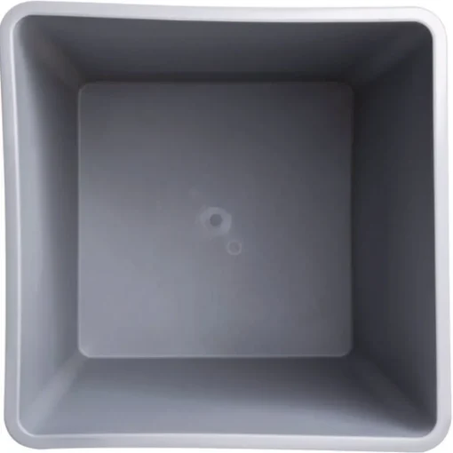 Online 35 gal. Plastic Untouchable Square Waste Receptacle - Gray Trash & Waste Bins