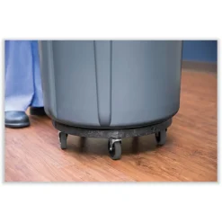 18 in. x 6.63 in. 250 lbs. Capacity Brute Round Twist On/Off Dolly - Black Hand Trucks & Dollies