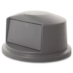 Best 22.75 in. x 12.25 in. BRUTE Dome Top Swing Door Lid for 32 gal. Waste Containers - Gray Trash & Waste Bins