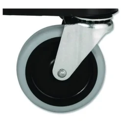 Best 40.63 in. x 20.75 in. x 37.81 in. 300 lbs. Capacity 3 Shelves Plastic Xtra Equipment Cart - Black Utility Carts