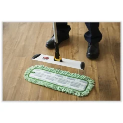 Sale 18 in. Microfiber Dust Pad with Fringe - Green Cleaning & Janitorial Supplies