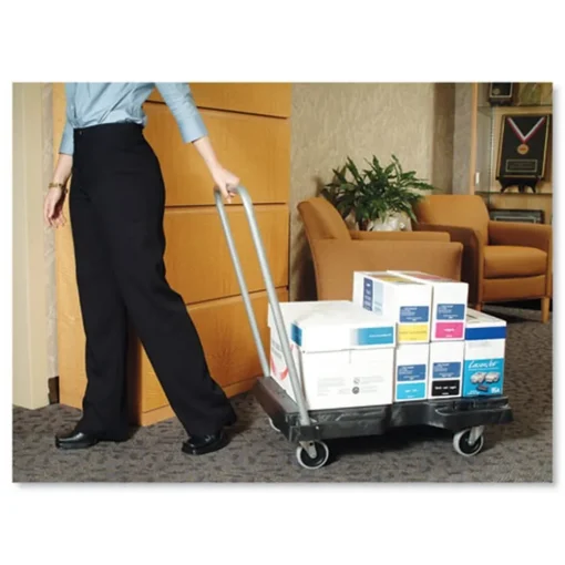 Hot 20.5 in. x 32.5 in. 250 lbs. Capacity Utility-Duty Home/Office Cart Platform - Black Utility Carts