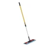 19.5 in. x 5.5 in. Microfiber Head 48 in. to 72 in. Aluminum Handle Adaptable Flat Mop Kit - Blue/Yellow Cleaning & Janitorial Supplies
