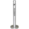 Discount 4 in. x 41 in. 0.9 gal. Round Steel Smoker's Pole - Silver Smoking Receptacles