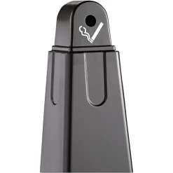 New 12.25 in. x 39.75 in. 1 gal. GroundsKeeper Pyramid Cigarette Waste Collector - Black Smoking Receptacles