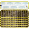 Outlet 18 in. Vertical Polyprolene Stripes Microfiber Scrubber Pad - Yellow (6/Carton) Cleaning & Janitorial Supplies
