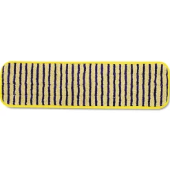 Outlet 18 in. Vertical Polyprolene Stripes Microfiber Scrubber Pad - Yellow (6/Carton) Cleaning & Janitorial Supplies