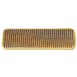 Outlet 18 in. Vertical Polyprolene Stripes Microfiber Scrubber Pad - Yellow (6/Carton) Cleaning & Janitorial Supplies