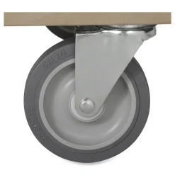 Sale 25.25 in. x 44 in. x 38.13 in. 500 lbs. Capacity 2 Flat Shelves Plastic Utility Cart - Black Utility Carts