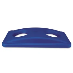 Sale 20.38 in. x 11.38 in. x 2.75 in. Lid for Slim Jim Bottle Recycling Container - Blue Trash & Waste Bins