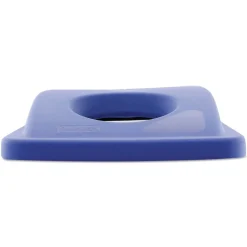 Sale 20.38 in. x 11.38 in. x 2.75 in. Lid for Slim Jim Bottle Recycling Container - Blue Trash & Waste Bins