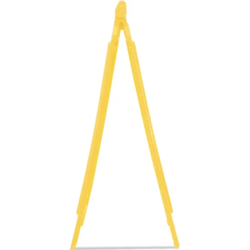 Best 11 in. x 12 in. x 25 in. Caution Wet Floor Sign - Bright Yellow (6/Carton) Floor Signs