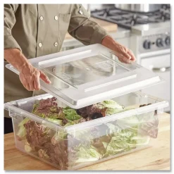 Sale 26 in. x 18 in. Food/Tote Box Lids - Clear Cleaning & Janitorial Supplies