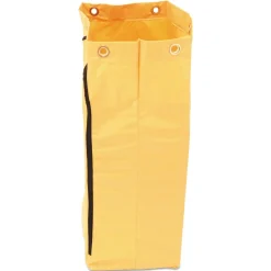 Discount 17.25 in. x 30.5 in. 24 Gallon Zippered Vinyl Cleaning Cart Bag - Yellow Cleaning & Janitorial Supplies
