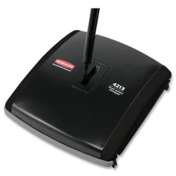 44 in. Steel/Plastic Handle Dual Action Sweeper - Black/Yellow Cleaning & Janitorial Supplies