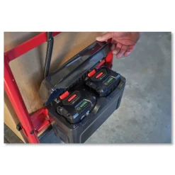 Online 0.5 mph to 3 mph DC Motor 60 V Lithium-Ion Battery Motorized Kit for 24 in. x 48 in. Platform Trucks - Medium Black/Red Cleaning & Janitorial Supplies