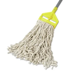 Best 24 oz. 1 in. Band Premium Cut-End Cotton Wet Mop Head - White (12/Carton) Cleaning & Janitorial Supplies