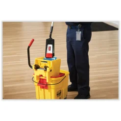 Hot 35 qt. WaveBrake 2.0 Side-Press Plastic Bucket/Wringer Combos - Brown Cleaning & Janitorial Supplies