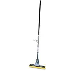 Sale Bronze Handle Steel Roller Sponge Mop with 12 in. Yellow Sponge Cleaning & Janitorial Supplies