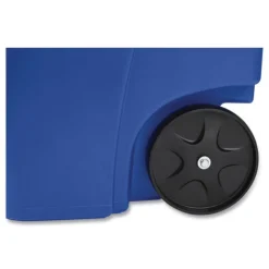 Outlet Brute 50-Gallon Square Recycling Rollout Container - Blue Trash & Waste Bins