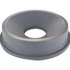 Best BRUTE 22-3/8 in. Round Funnel Top Receptacle - Gray Trash & Waste Bins