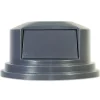 Hot BRUTE 27.55 in. Dome Top Lid for 55-Gallon Round Containers - Gray Trash & Waste Bins
