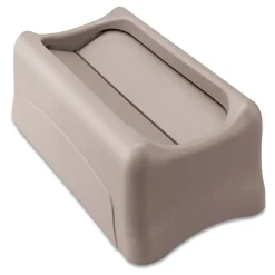 Online FG267360GRAY Slim Jim 11.38 in. x 20.5 in. x 5 in. Swing Lid - Gray Trash & Waste Bins