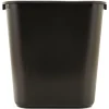 New 7-Gallon Rectangular Deskside Wastebasket - Black Trash & Waste Bins