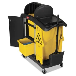 High Capacity Cleaning Cart - Black Cleaning & Janitorial Supplies