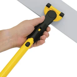 New HYGEN 17 in. Quick Connect Single-Sided Aluminum Wet/Dry Mop Frame - Yellow Cleaning & Janitorial Supplies