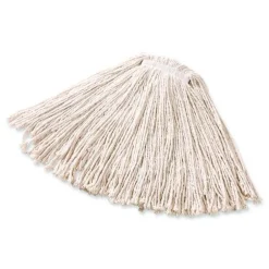 Outlet 12-Piece 16 oz. Premium Cut-End Cotton Wet Mop Head with 1 in. Orange Band (White) Cleaning & Janitorial Supplies