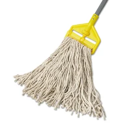 Outlet 12-Piece 16 oz. Premium Cut-End Cotton Wet Mop Head with 1 in. Orange Band (White) Cleaning & Janitorial Supplies