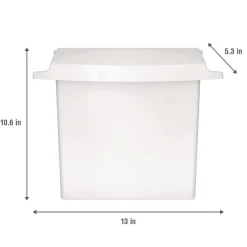 Sale Plastic Sanitary Napkin Receptacle with Rigid Liner - White Trash & Waste Bins